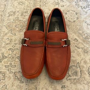 Red Ferragamo Men’s Loafers